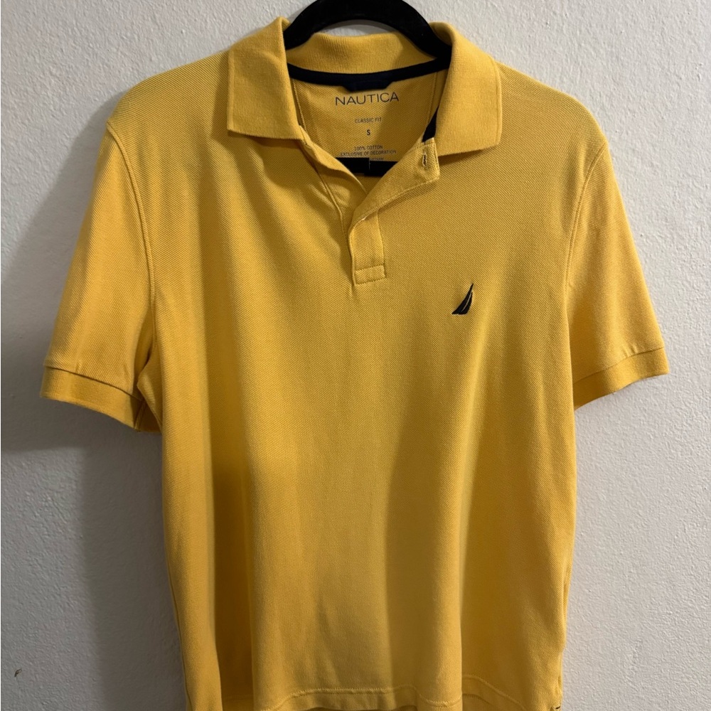 Nautica Men's Polo Shirt in Vibrant Yellow